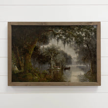 Load image into Gallery viewer, Louisiana Mossy Tree Canvas Framed Art