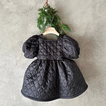 Load image into Gallery viewer, Ella Quilted Puff Sleeve Dress