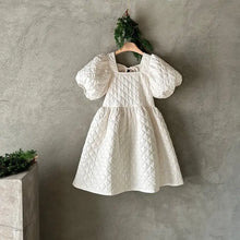 Load image into Gallery viewer, Ella Quilted Puff Sleeve Dress