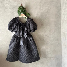 Load image into Gallery viewer, Ella Quilted Puff Sleeve Dress