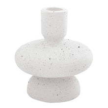 Load image into Gallery viewer, White Ceramic Taper Candle Holder