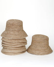 Load image into Gallery viewer, Isla - Raffia Bucket Hat

