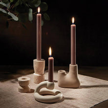 Load image into Gallery viewer, Neutral Camelback Taper Candle Holder
