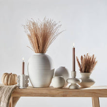 Load image into Gallery viewer, White Ceramic Taper Candle Holder
